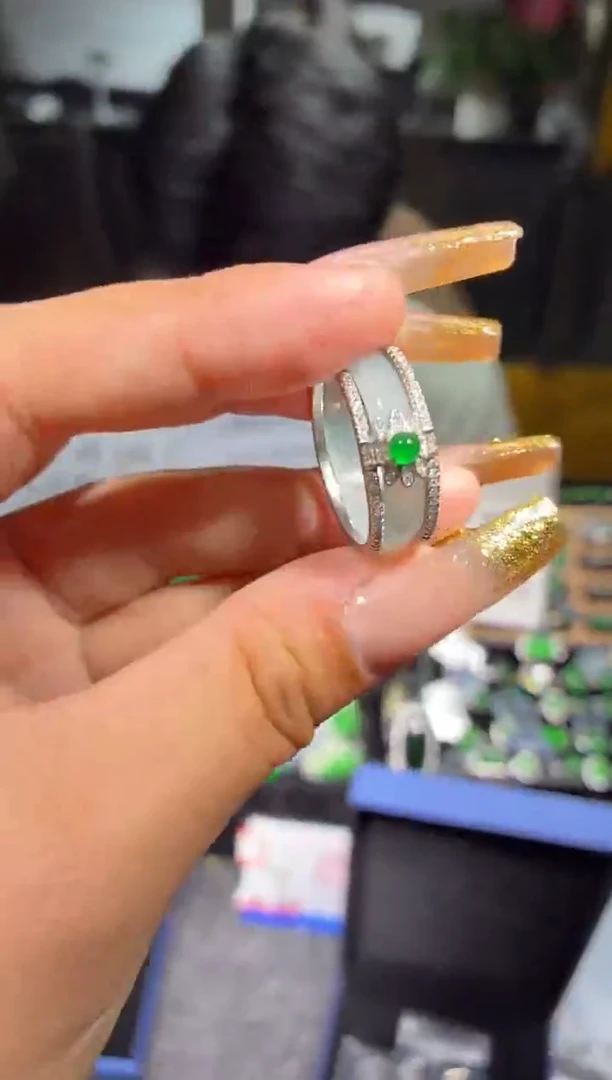 银S925镶嵌定制翡翠17定制翡翠-多样性发货（发其一）