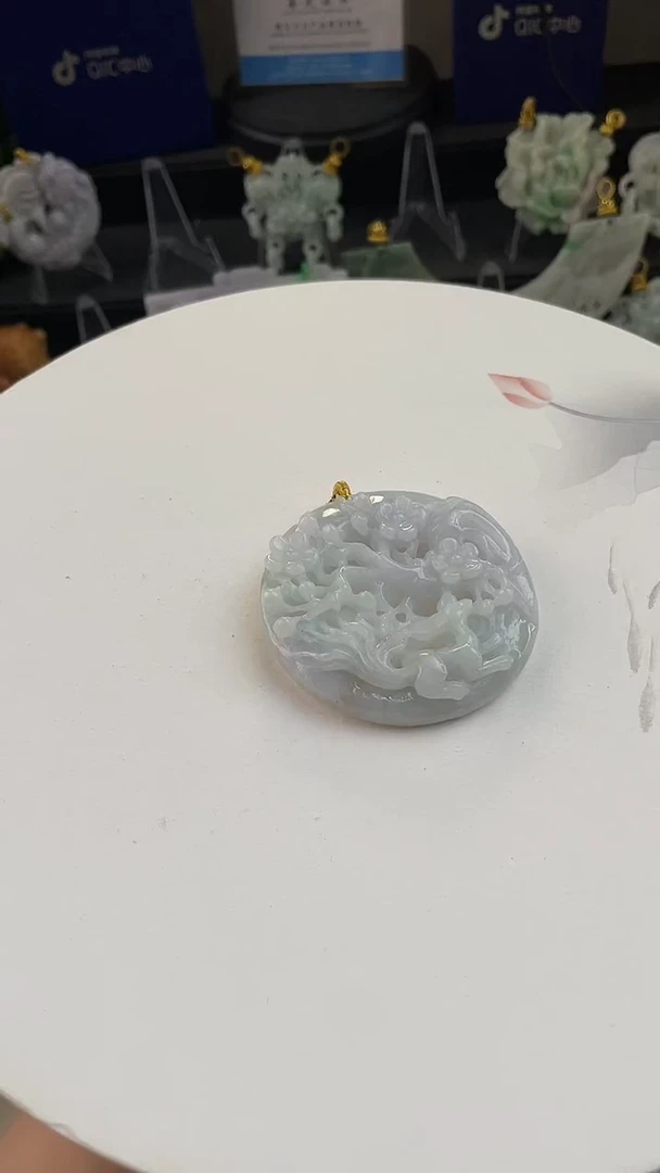 颈饰未镶嵌翡翠小****ঞ手工定制默认微瑕主播介绍为准