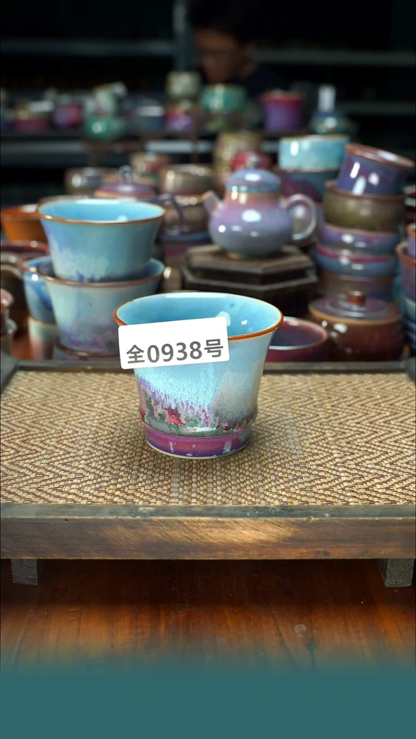 原产地原矿钧汝瓷杯壶938