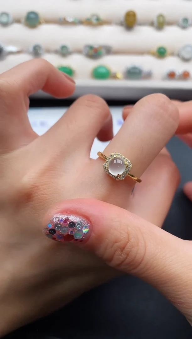 银S925镶嵌戒指翡翠555555555+6