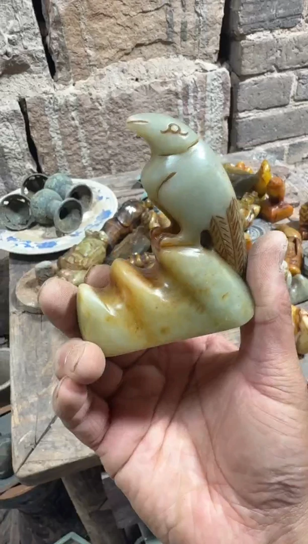 未镶嵌岫岩河磨玉（透闪石质玉）挂件玉器555555