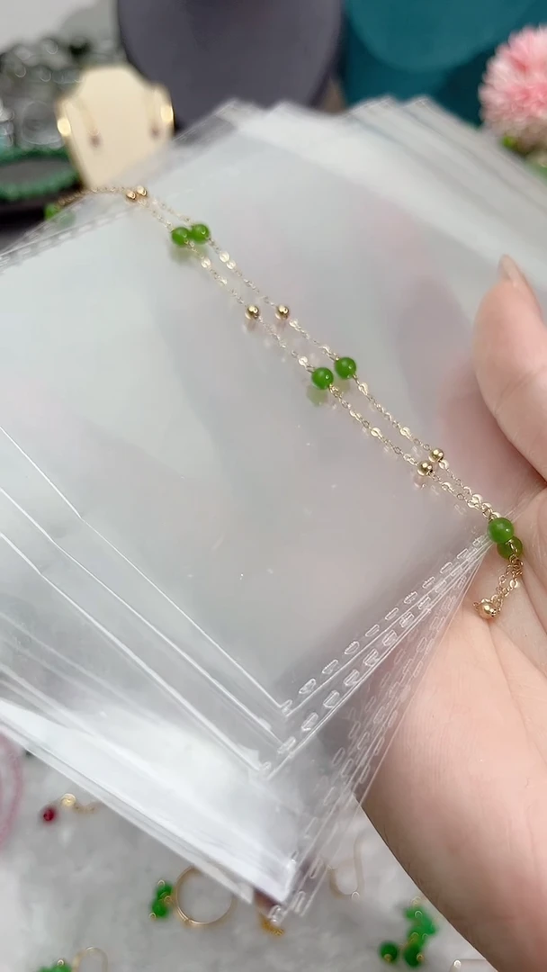 【闪购商品】和田玉（碧玉）颈饰14K金镶嵌满99