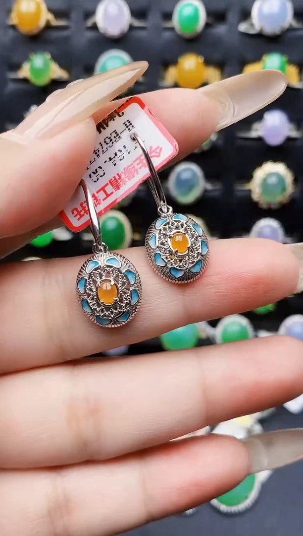 银S925镶嵌戒指翡翠1562