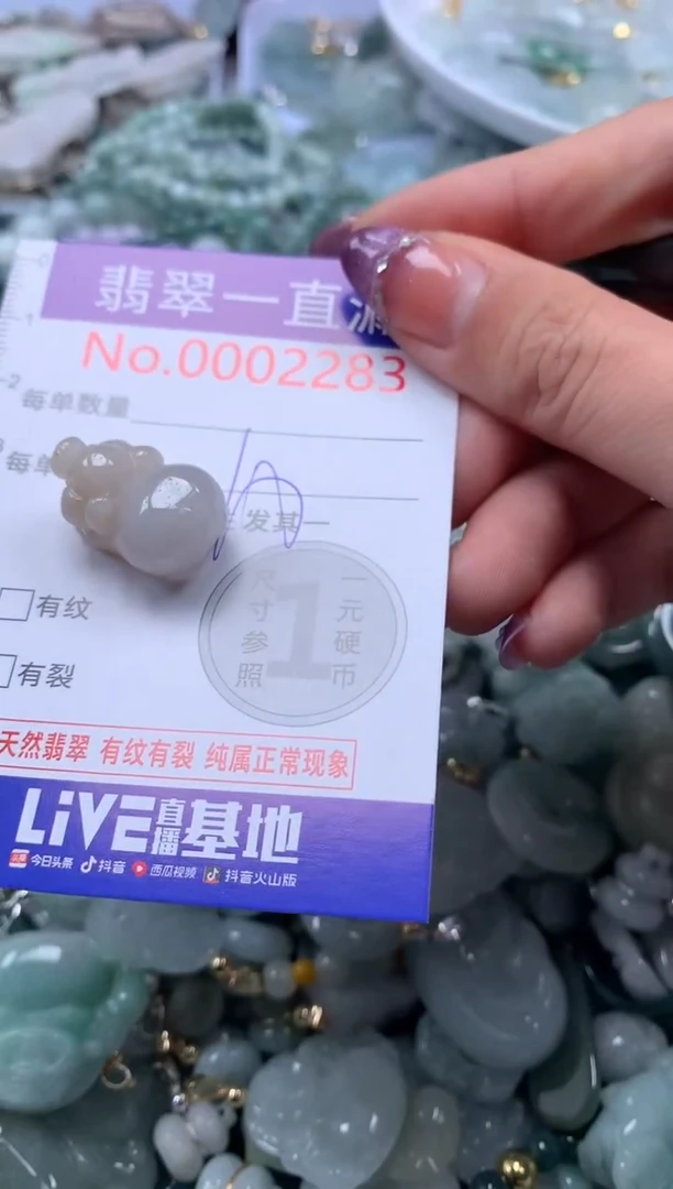 翡翠未镶嵌颈饰2283