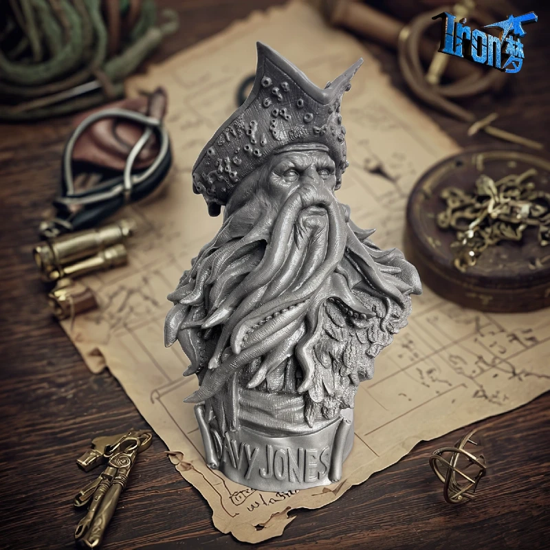 铸铁艺术加勒比海盗戴维琼斯深海阎王高级仿真豪华立摆件装饰品