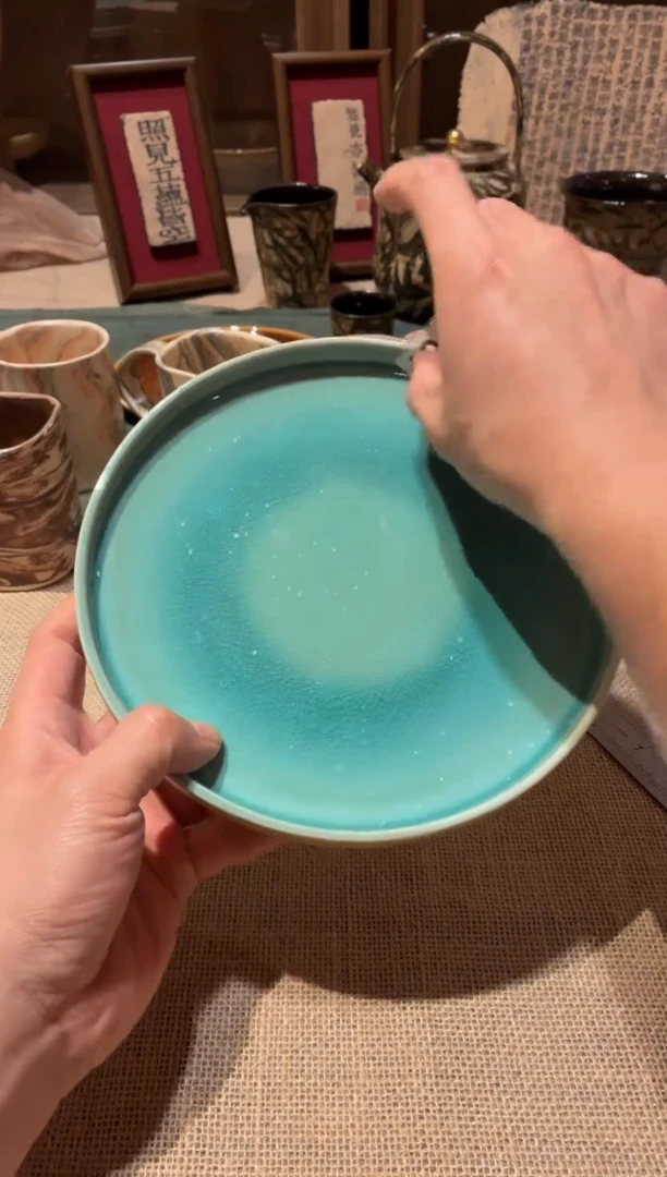 瓷片J****?601秋水立口盘1个