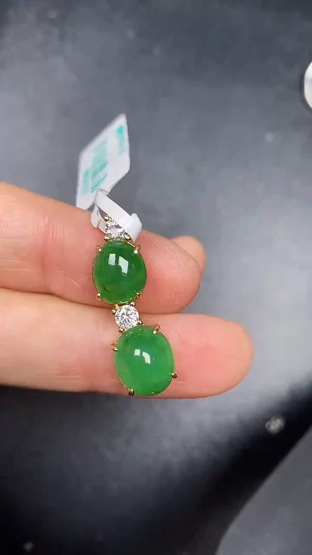 银S925镶嵌戒指翡翠3870