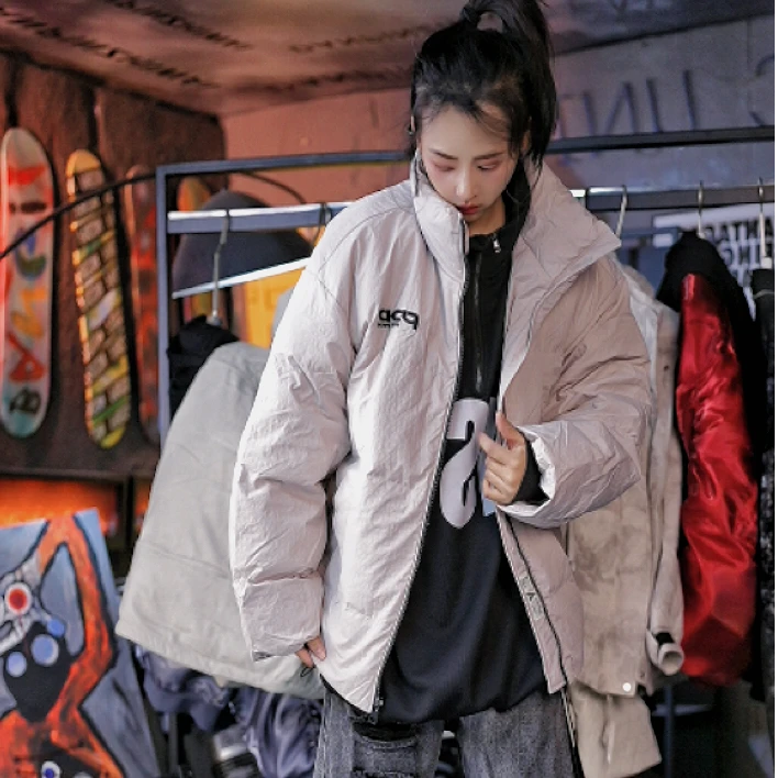 重磅羽绒服男女加厚保暖冬季潮牌白鸭绒外套情侣羽绒夹克