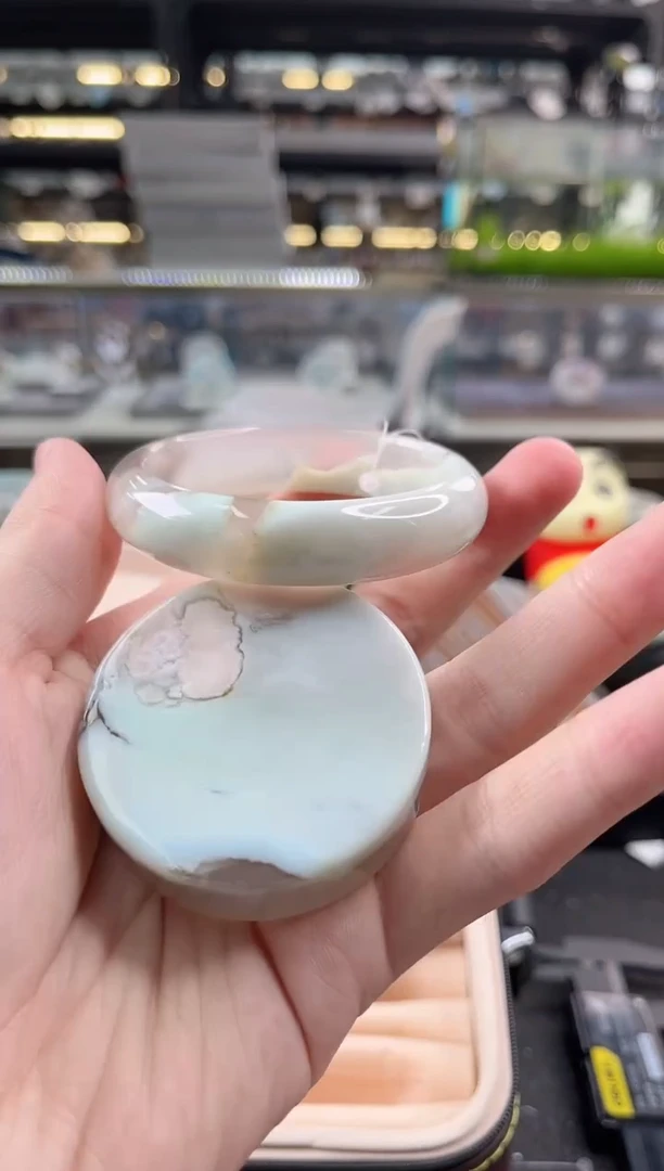 未镶嵌手镯石英质玉56圈口（赠品镯心）69217