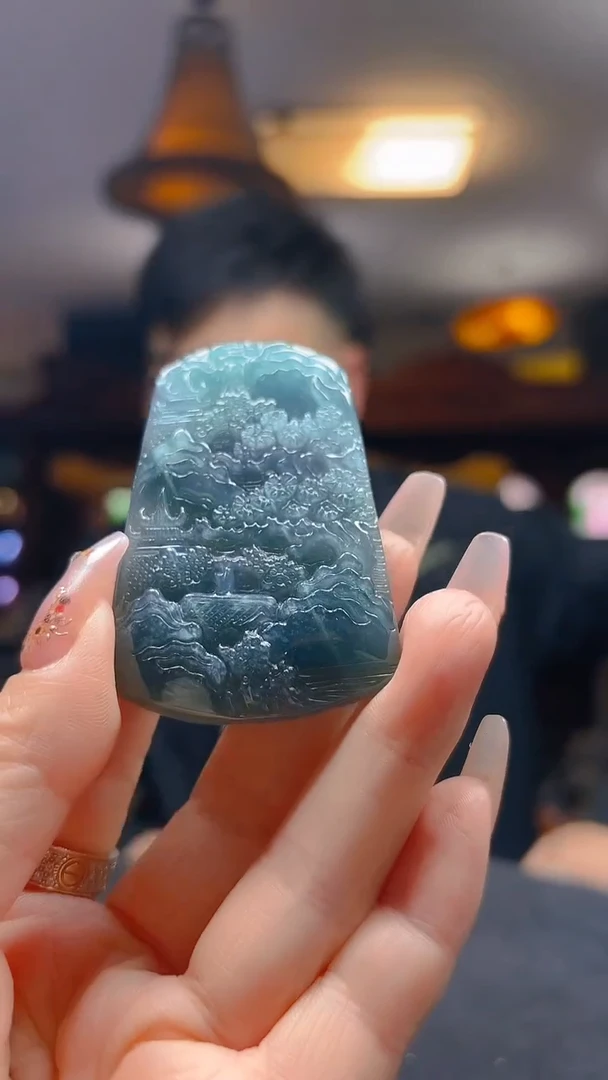 颈饰未镶嵌翡翠55/12/14/Y/山水