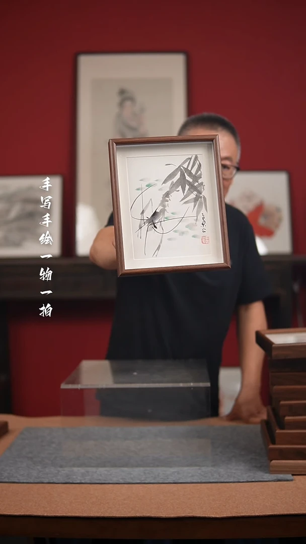 国画手绘-10寸摆台花鸟