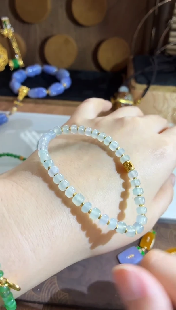 未镶嵌手串翡翠手饰