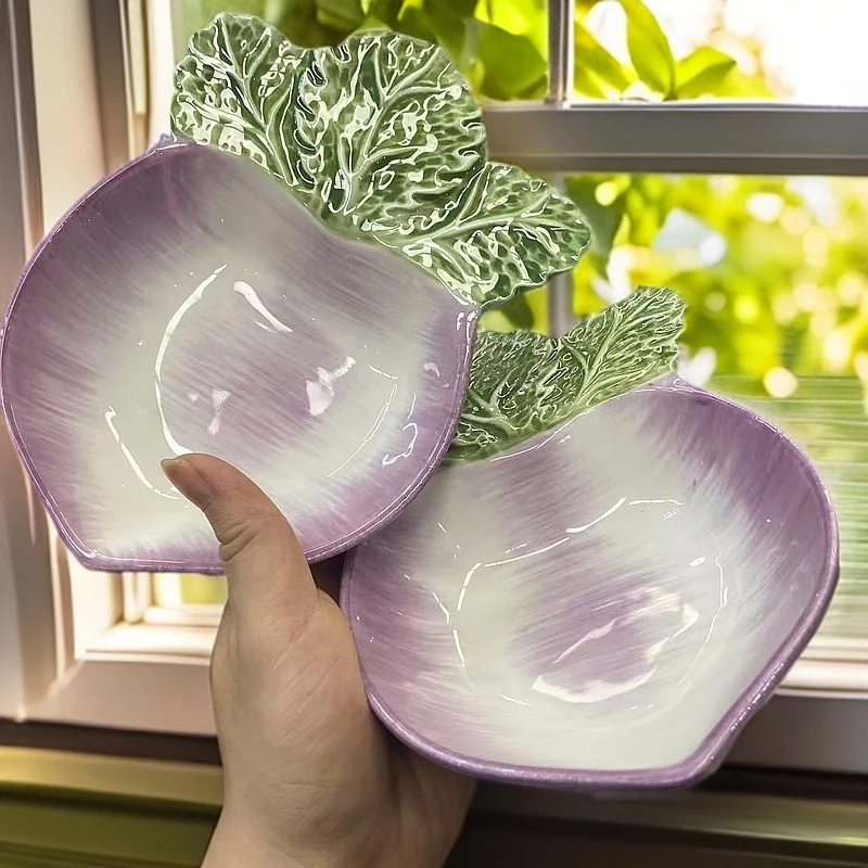 仿真紫萝卜小菜碗蘸料碗2个装