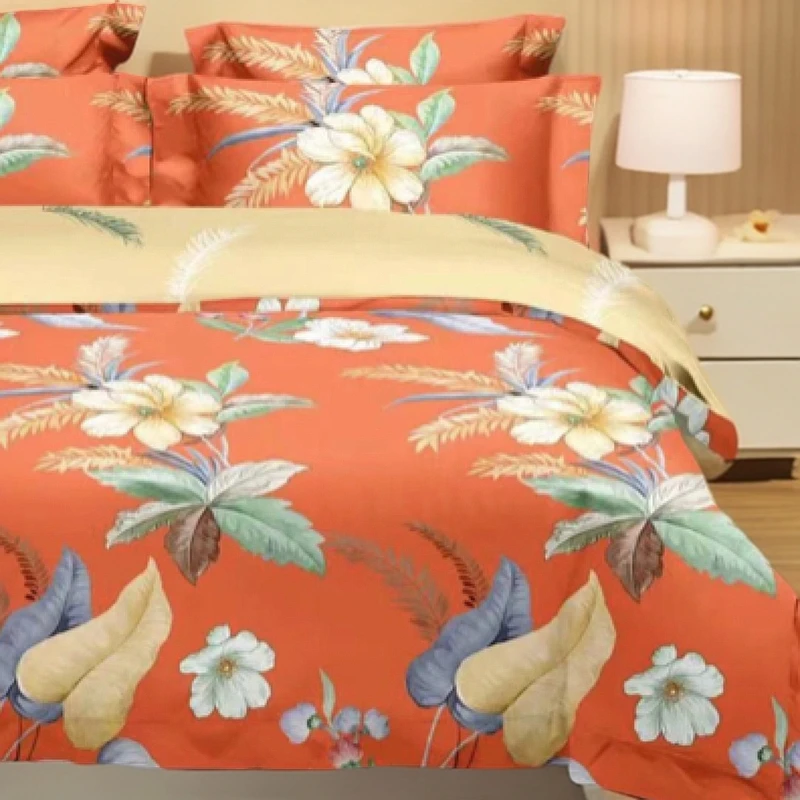 心想事成双人被罩2✖️2.3 精梳植物花卉床上用品亲肤厚款斜纹轻奢