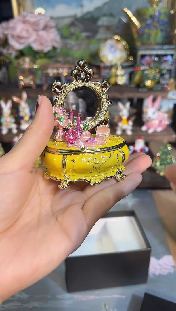 金属七宝烧首饰盒