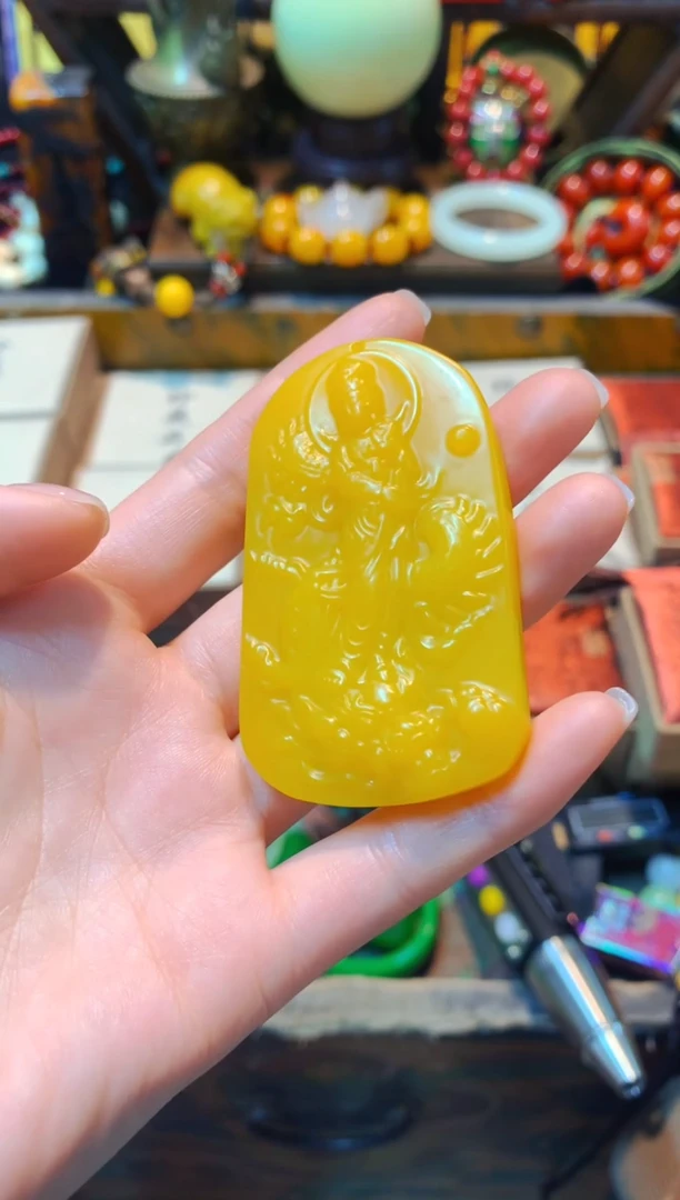 【闪购商品】和田玉（黄玉）颈饰未镶嵌主播推荐。主播推荐