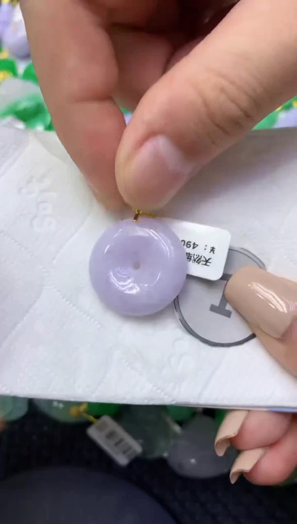 颈饰未镶嵌翡翠天然缅甸翡翠A货