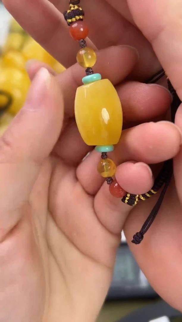 裸石琥珀未镶嵌琥珀蜜蜡手绳