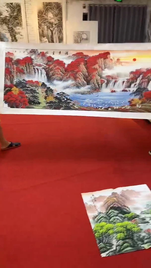 国画国画字画小姐姐