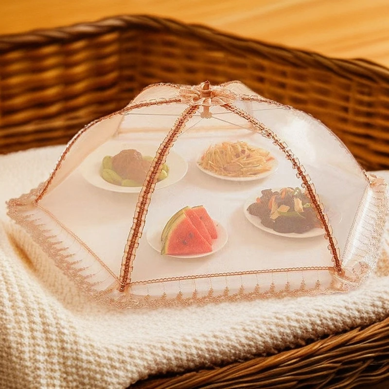 饭菜罩子防苍蝇盖菜折叠2024新款餐桌剩菜食物家用神器防尘遮伞罩