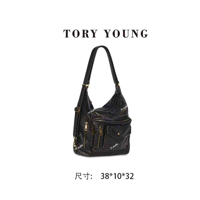 【TY】GQ-8841-复古色 轻奢高级韩版单肩潮流时尚简约女包