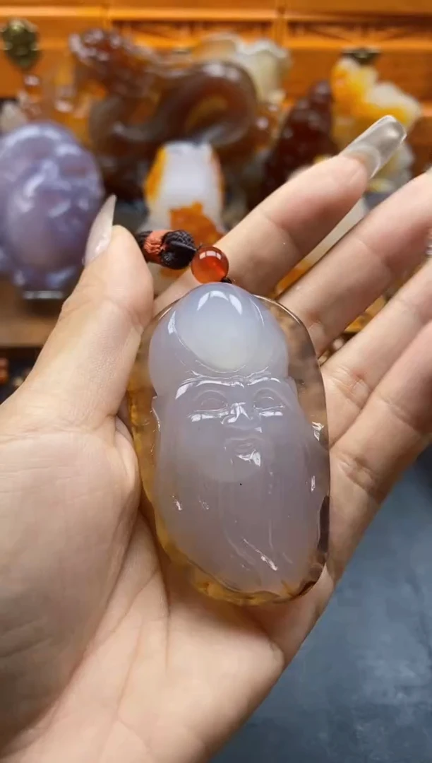 玛瑙/玉髓挂件未镶嵌东*ll