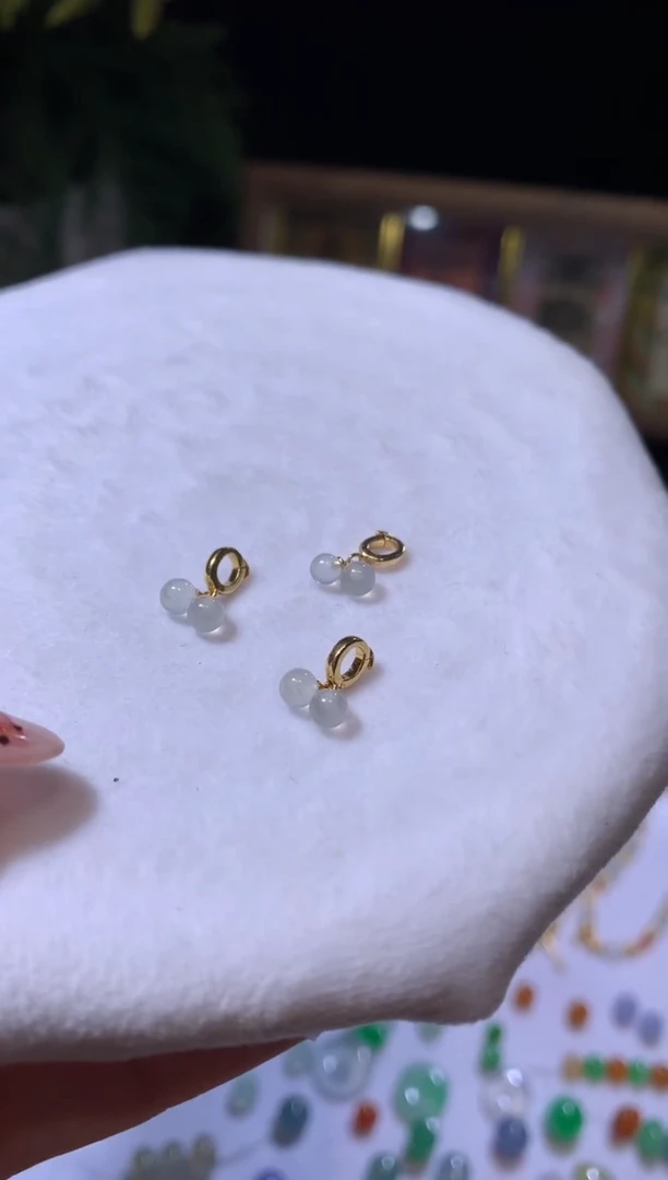 【闪购商品】定制翡翠18K金镶嵌提溜（多样性发货一件发货）680+68