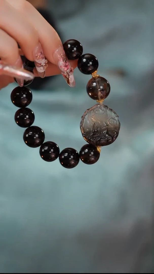 【闪购商品】水晶手串未镶嵌E1008J 茶晶狐手串