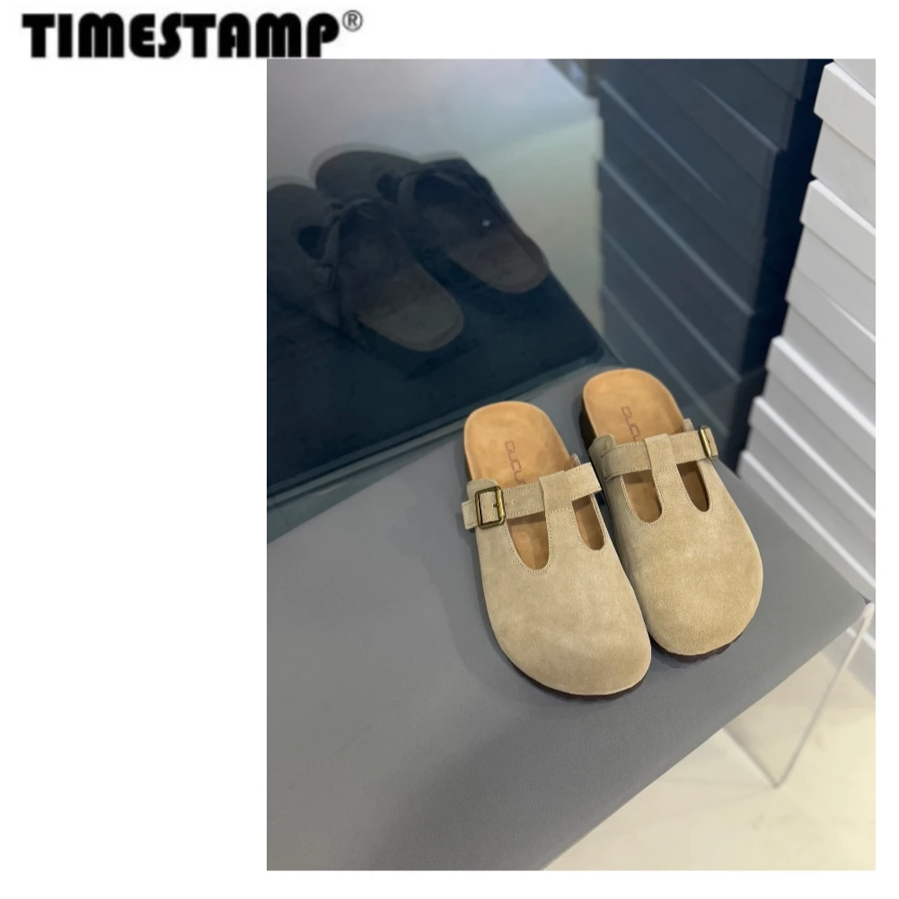 【TIMESTAMP】2025/62219-9早春新款时尚简约百搭勃肯拖鞋