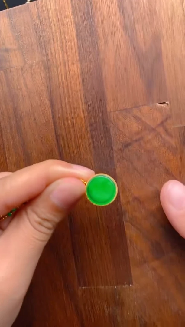 【闪购商品】翡翠银S925镶嵌吊坠(不含链)无事牌