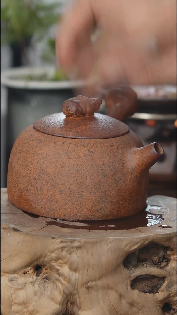 紫砂全手工侧把煮水（南蛮烧）