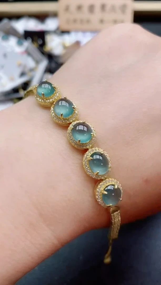 银S925镶嵌戒指翡翠1