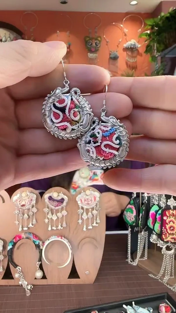 非遗那些刺绣耳环57