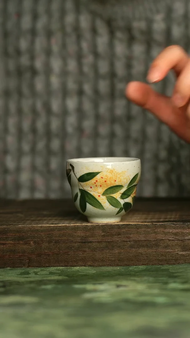 陶瓷青诗集手工手绘瓷器