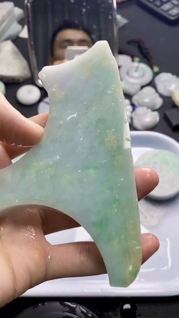裸石翡翠天然缅甸A货【海】07