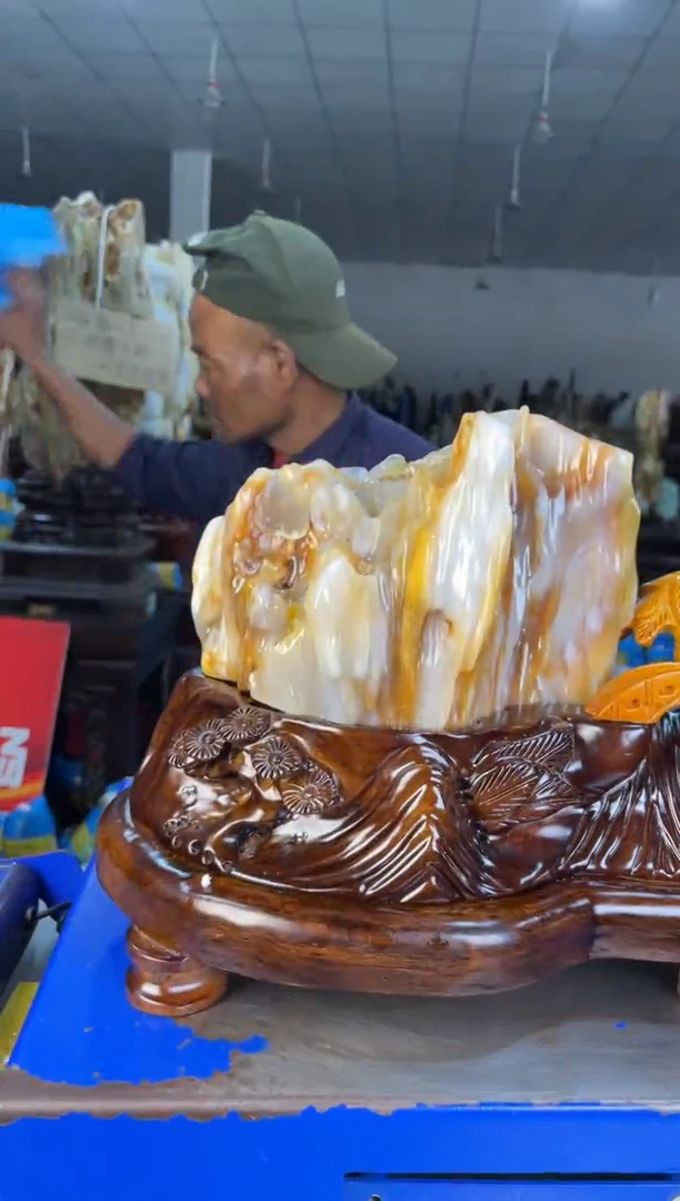 未镶嵌摆件硅化玉38