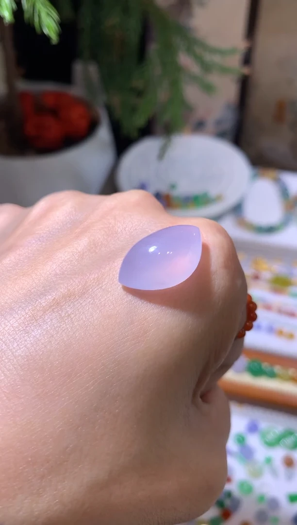 未镶嵌定制翡翠冰粉紫随型