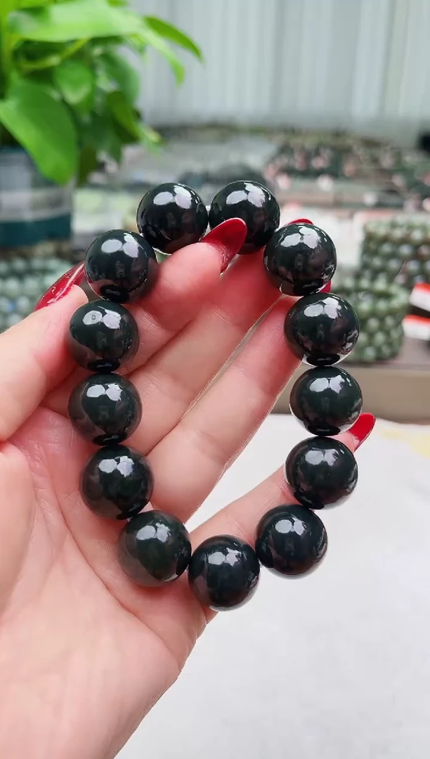 【闪购商品】和田玉手串未镶嵌纯天然和田玉新疆马儿羊矿塔青18