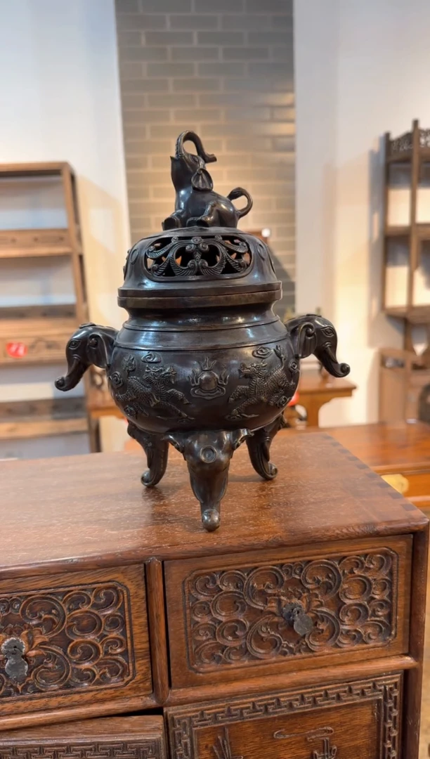 【闪购商品】木香炉   工艺品    摆件