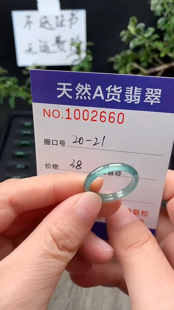 未镶嵌戒指翡翠20-21#