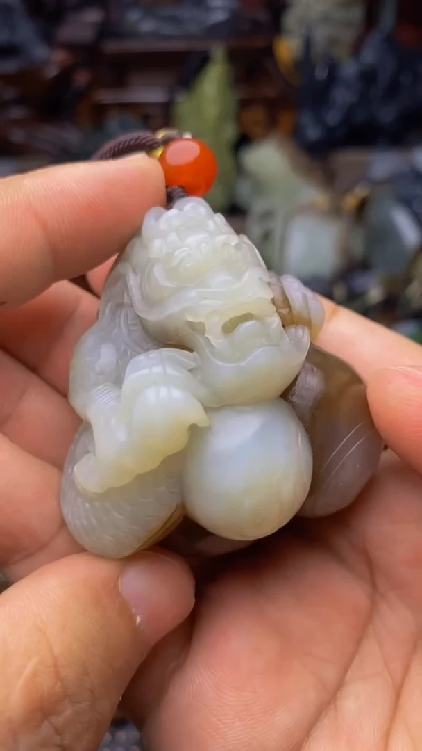 和田玉未镶嵌挂件1