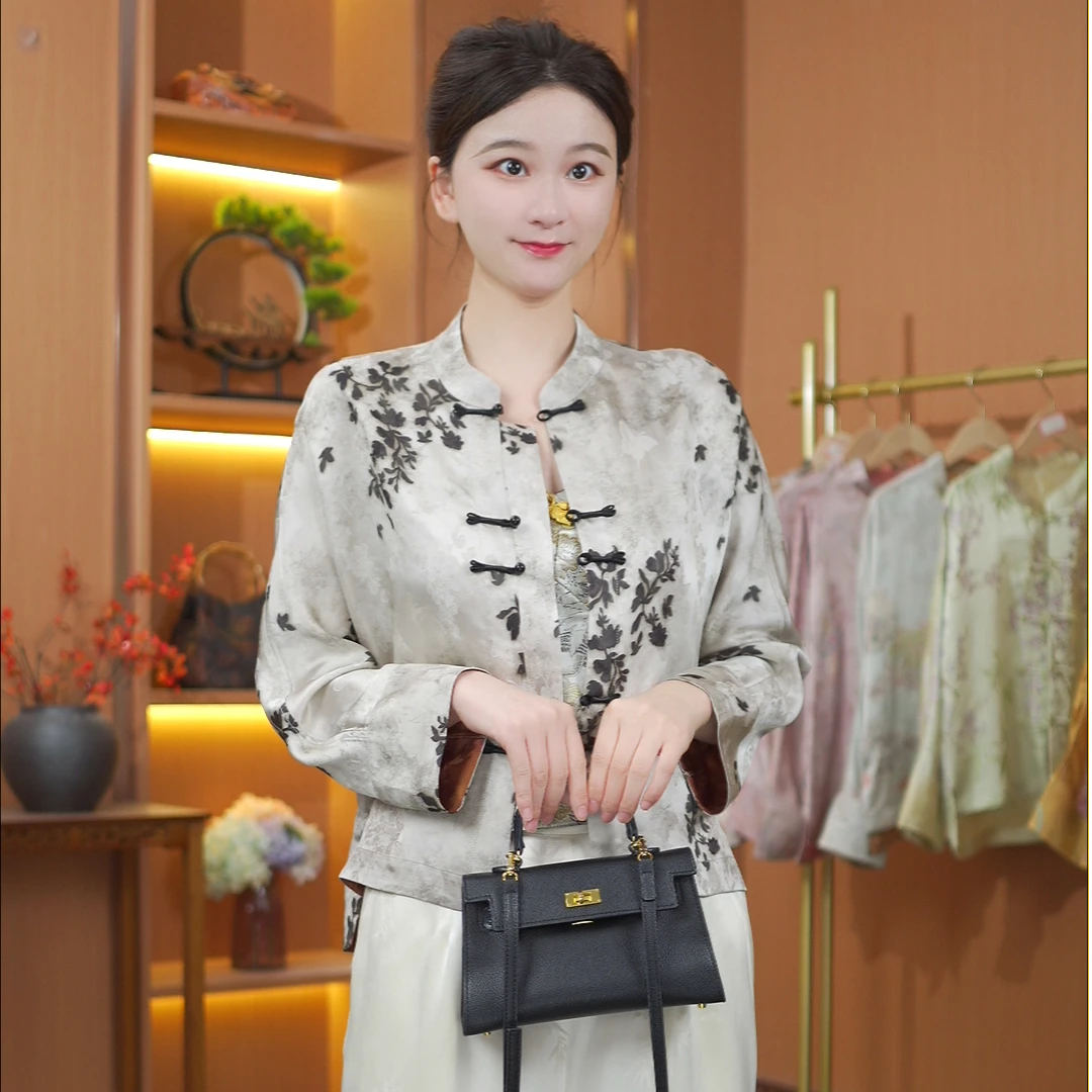 【砚灰宿墨】专属定制  新款老料双面穿外套上衣321