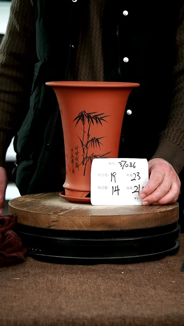 【闪购商品】紫砂花盆37086+z宜兴紫砂花盆