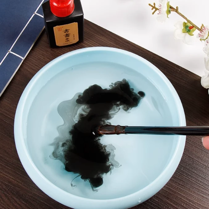 [辰晓老师专属]小笔缸工具文房四宝墨池盛墨汁书房用品仿玉仿瓷
