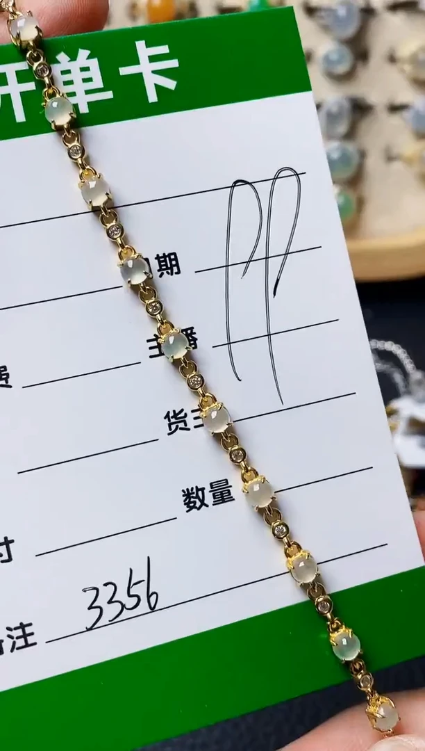 银S925镶嵌戒指翡翠3356