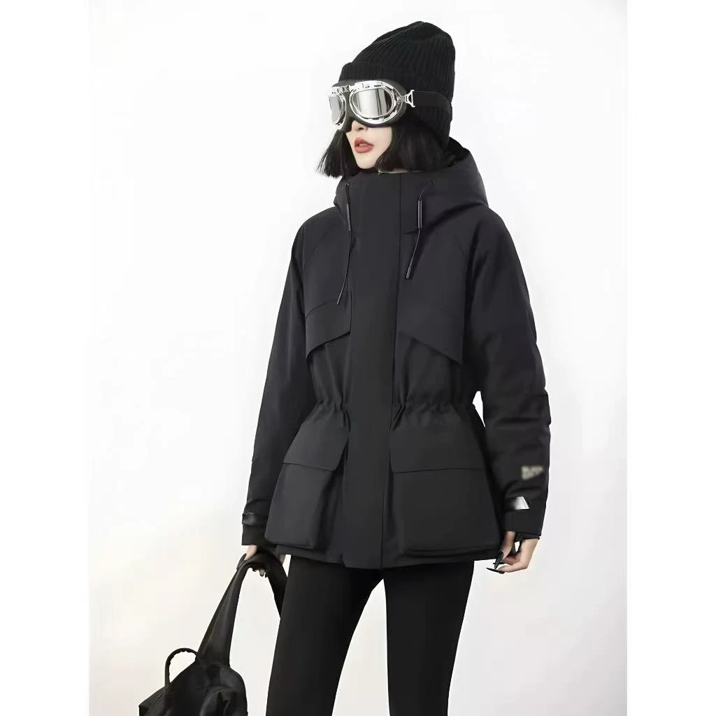 风壳派克服2025年新款冲锋衣修身防风保暖外套-D85A