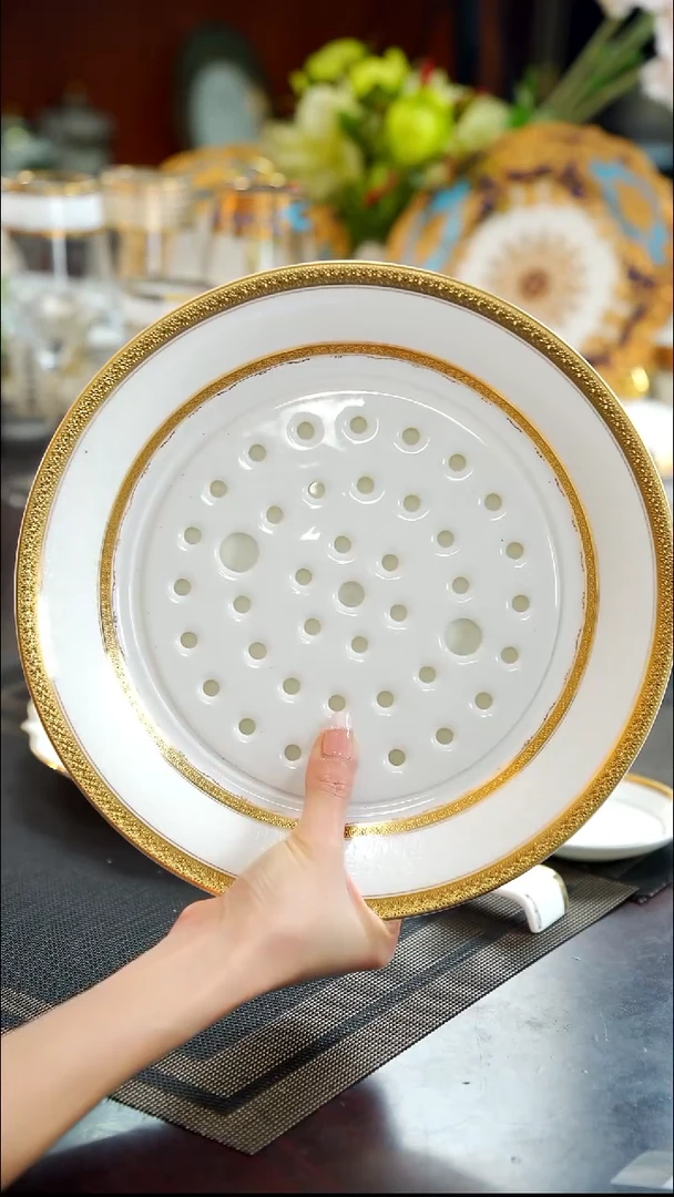 瓷片饺子盘 1个