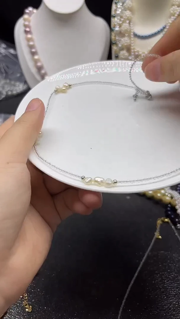 颈饰未镶嵌淡水珍珠多人
