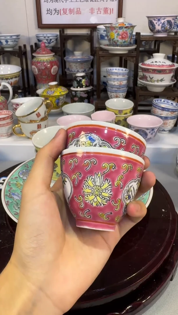 景德镇手工手绘茶杯