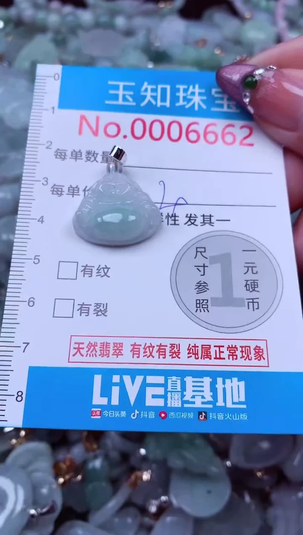 吊坠(不含链)未镶嵌翡翠6662